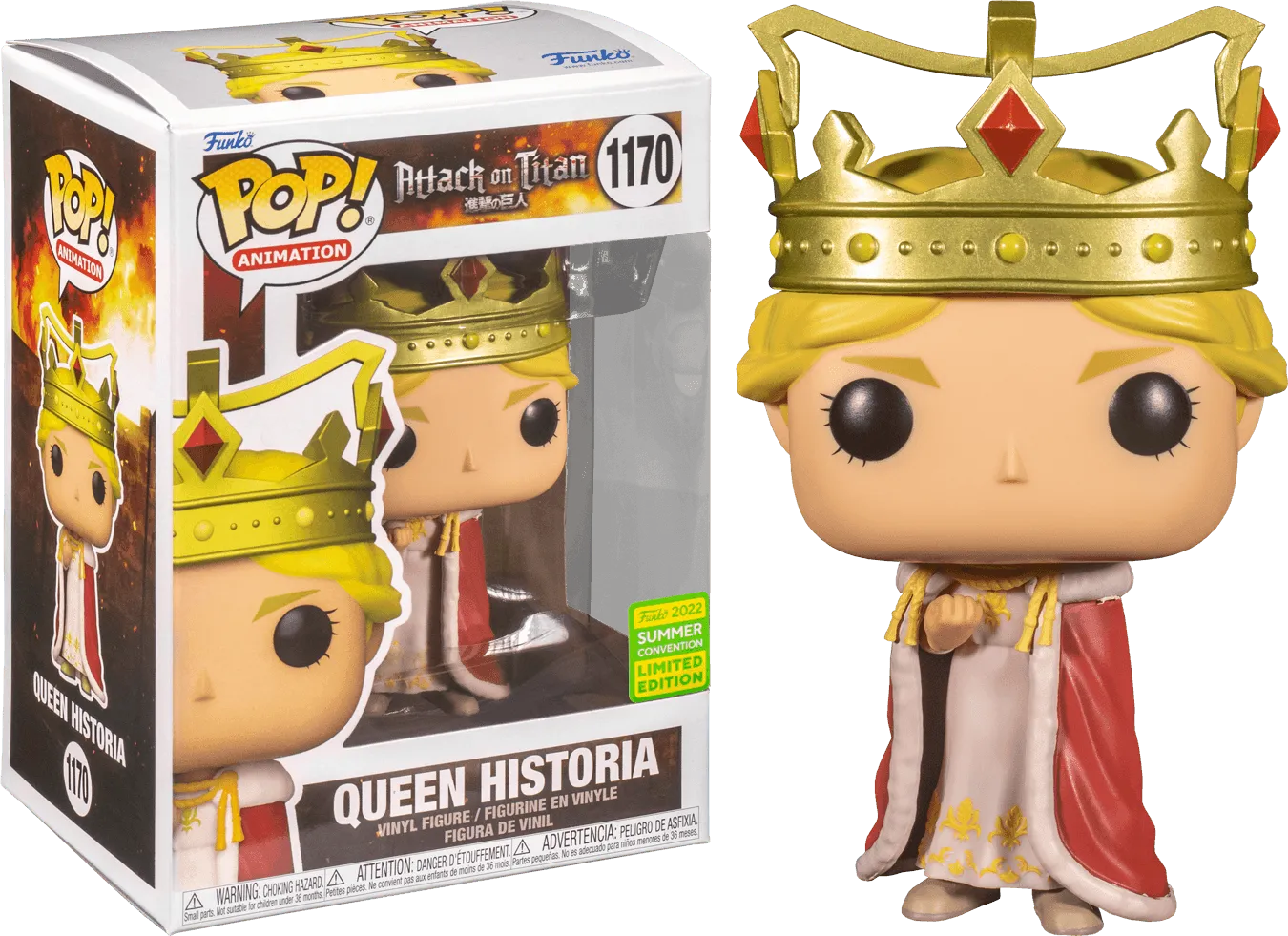FUN60319 Attack on Titan - Queen Historia SDCC 2022 Exclusive Pop! Vinyl - Funko - Titan Pop Culture