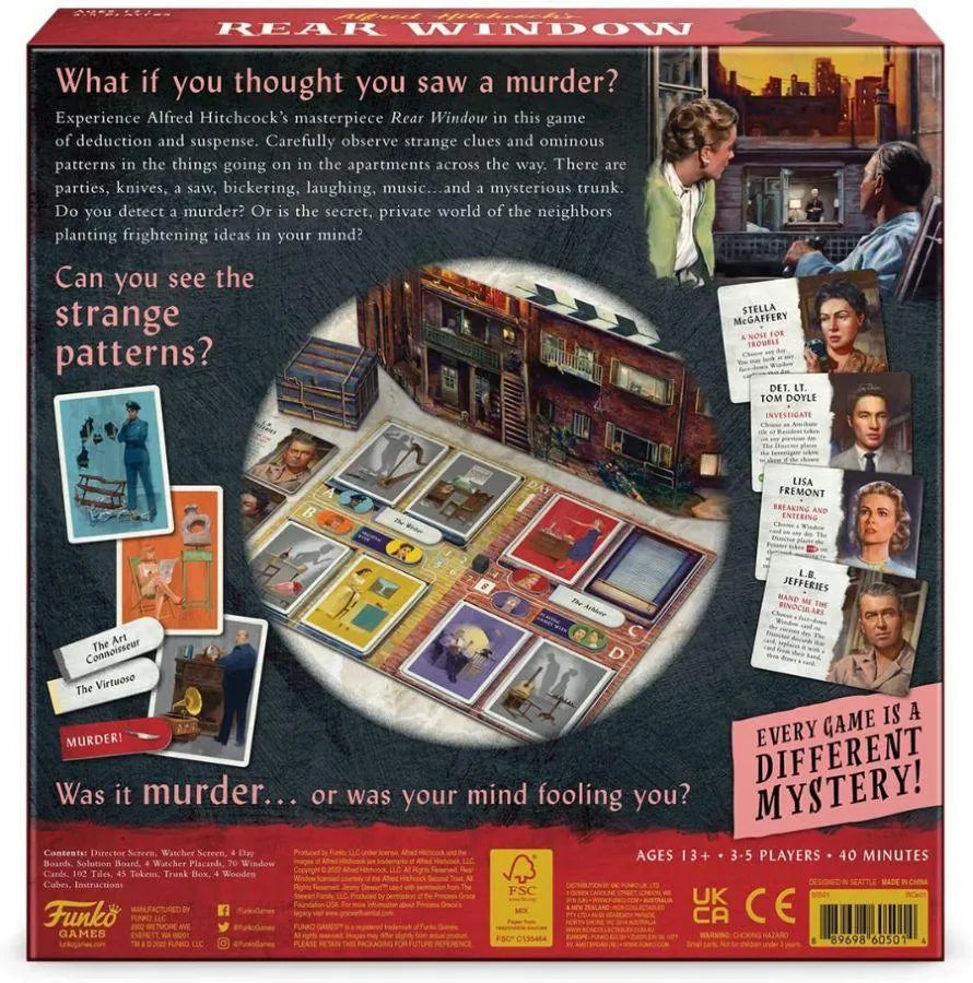 FUN60501 Rear Window - Board Game - Funko - Titan Pop Culture