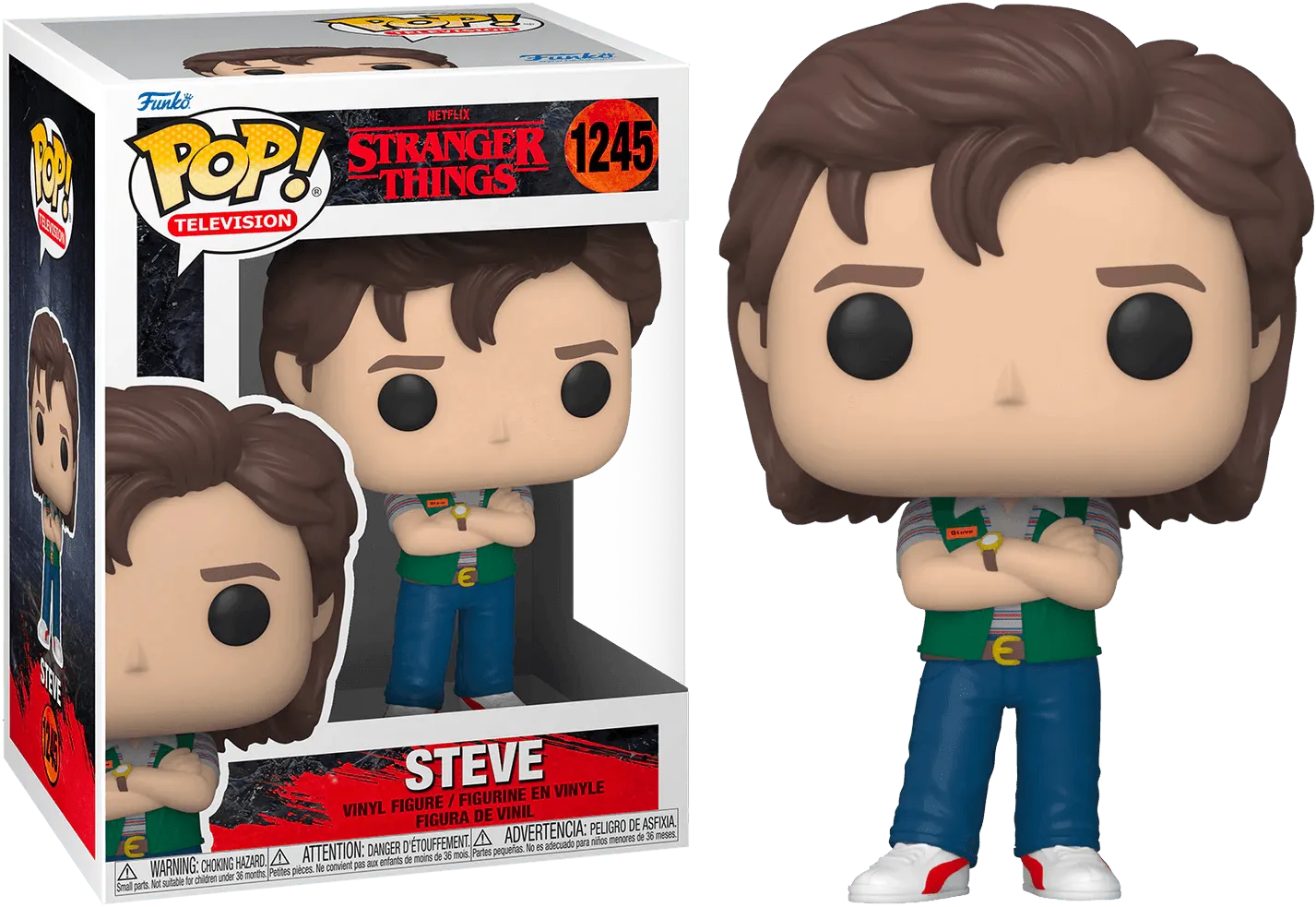 FUN62398 Stranger Things - Steve Season 4 Pop! Vinyl - Funko - Titan Pop Culture