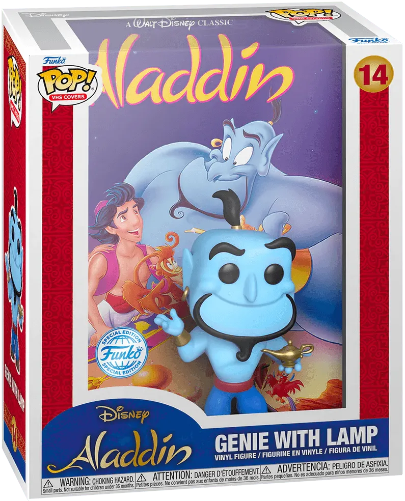 FUN63273 Aladdin (1992) - Genie with Lamp Pop! VHS Covers Vinyl - Funko - Titan Pop Culture