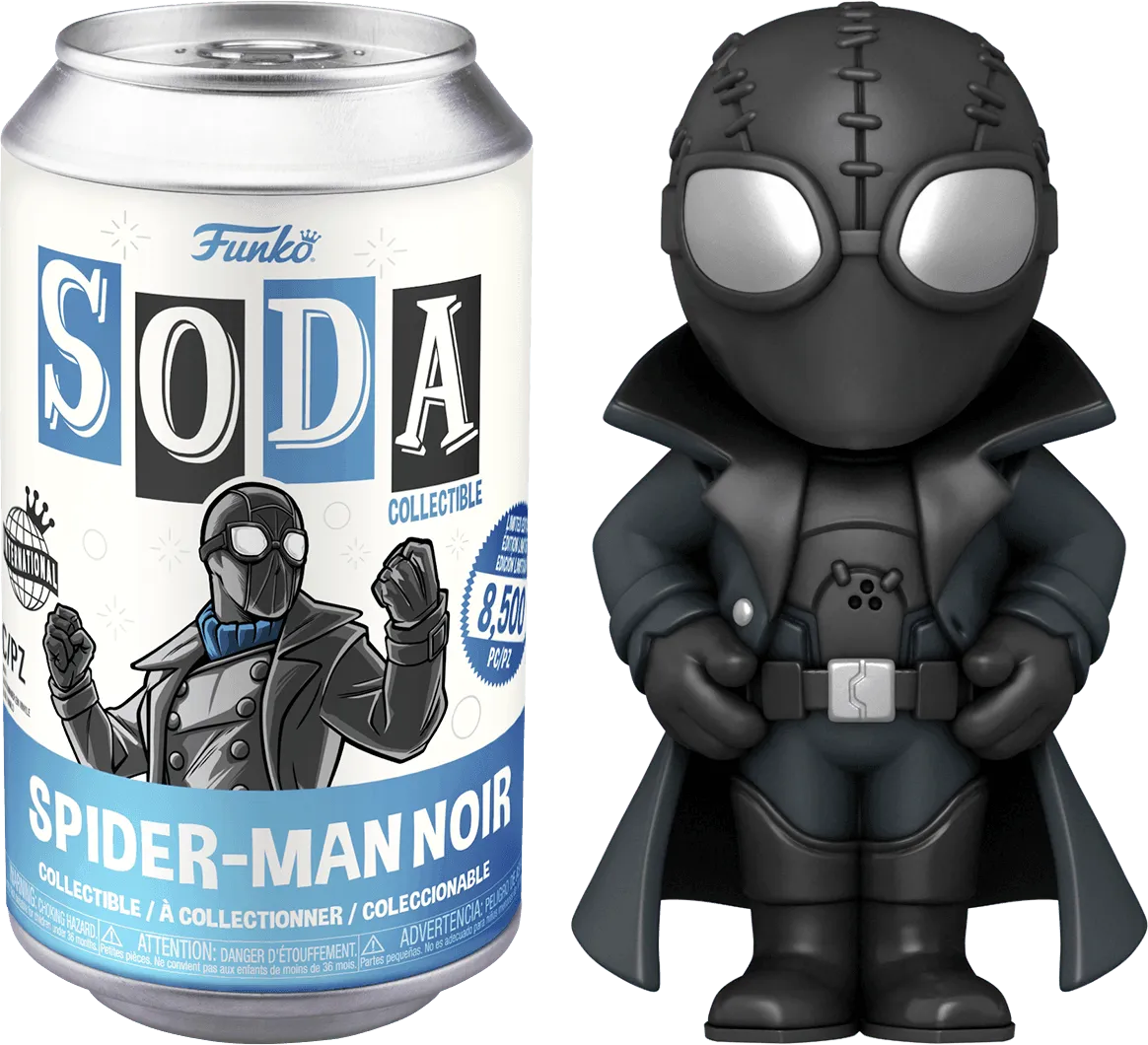 FUN63888 Marvel Comics - Spider-Man Noir (with chase) Vinyl Soda - Funko - Titan Pop Culture