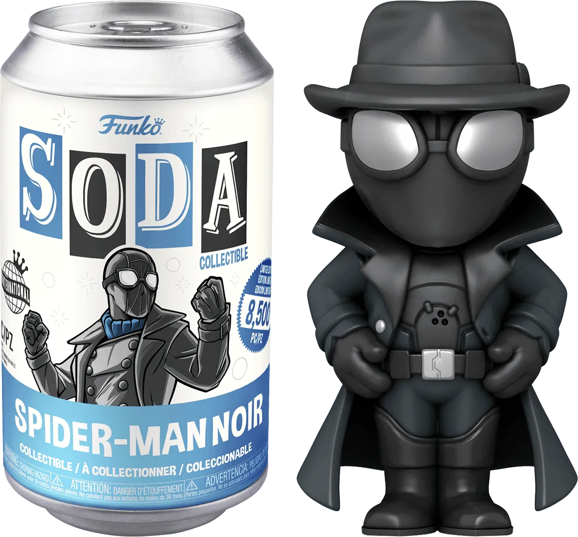 FUN63888 Marvel Comics - Spider-Man Noir (with chase) Vinyl Soda - Funko - Titan Pop Culture
