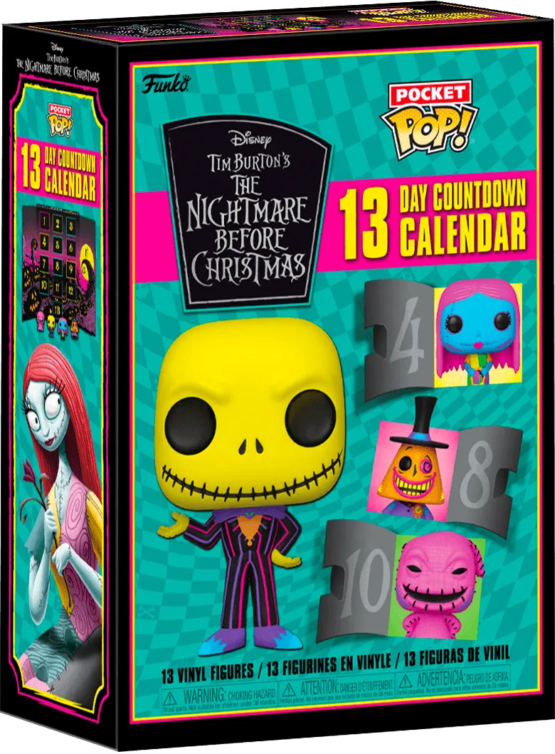 FUN63959 The Nightmare Before Christmas - 13 Day Black Light Countdown Calendar - Funko - Titan Pop Culture