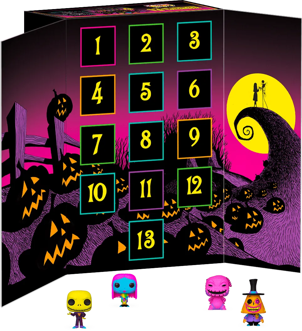 FUN63959 The Nightmare Before Christmas - 13 Day Black Light Countdown Calendar - Funko - Titan Pop Culture