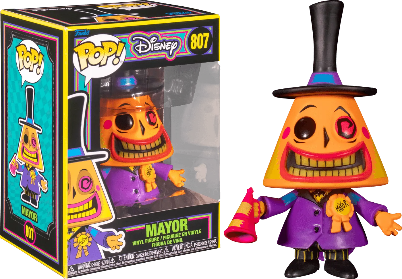 FUN63961 The Nightmare Before Christmas - Mayor Black Light Pop! Vinyl - Funko - Titan Pop Culture