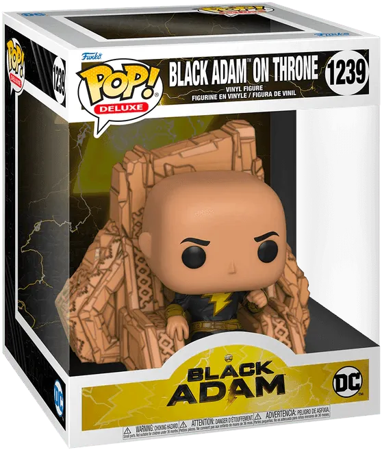 FUN64187 Black Adam (2022) - Black Adam on Throne Pop! Deluxe - Funko - Titan Pop Culture