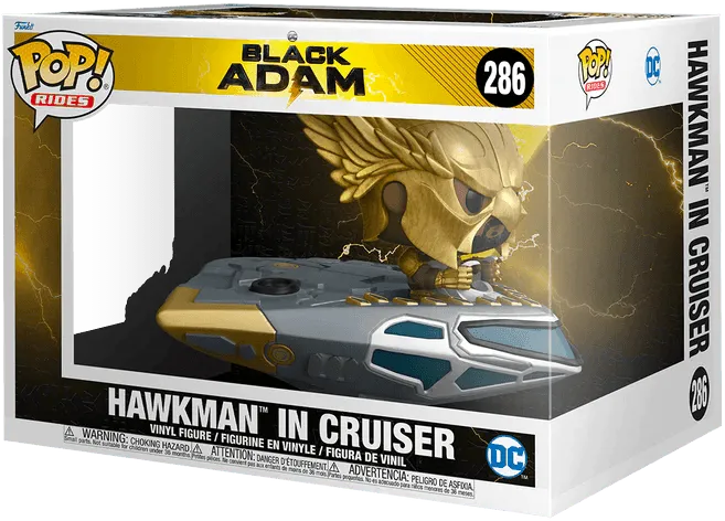 FUN64195 Black Adam (2022) - Hawkman in Cruiser Pop! Ride - Funko - Titan Pop Culture