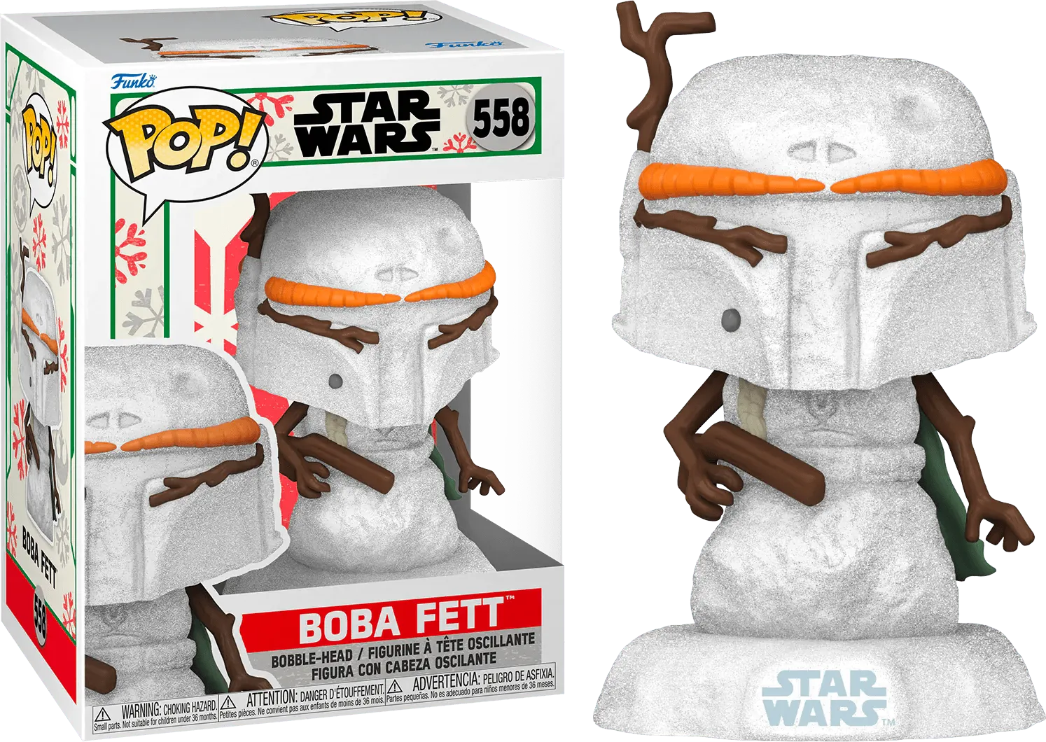 FUN64334 Star Wars: Holiday - Boba Fett Snowman Pop! Vinyl - Funko - Titan Pop Culture