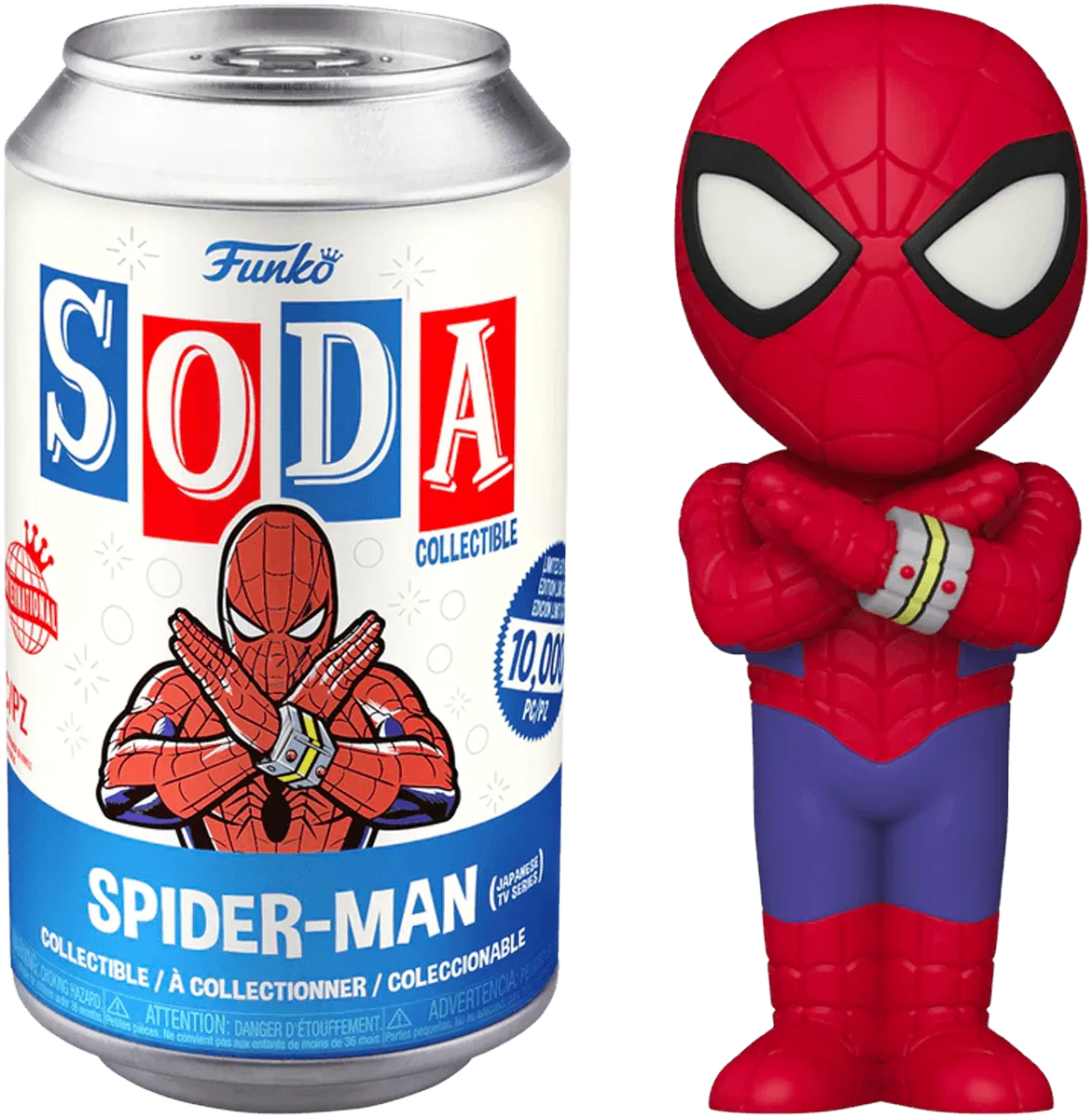 FUN64391 Marvel - SpiderMan (Japanese TV Series) (with chase) Vinyl Soda - Funko - Titan Pop Culture