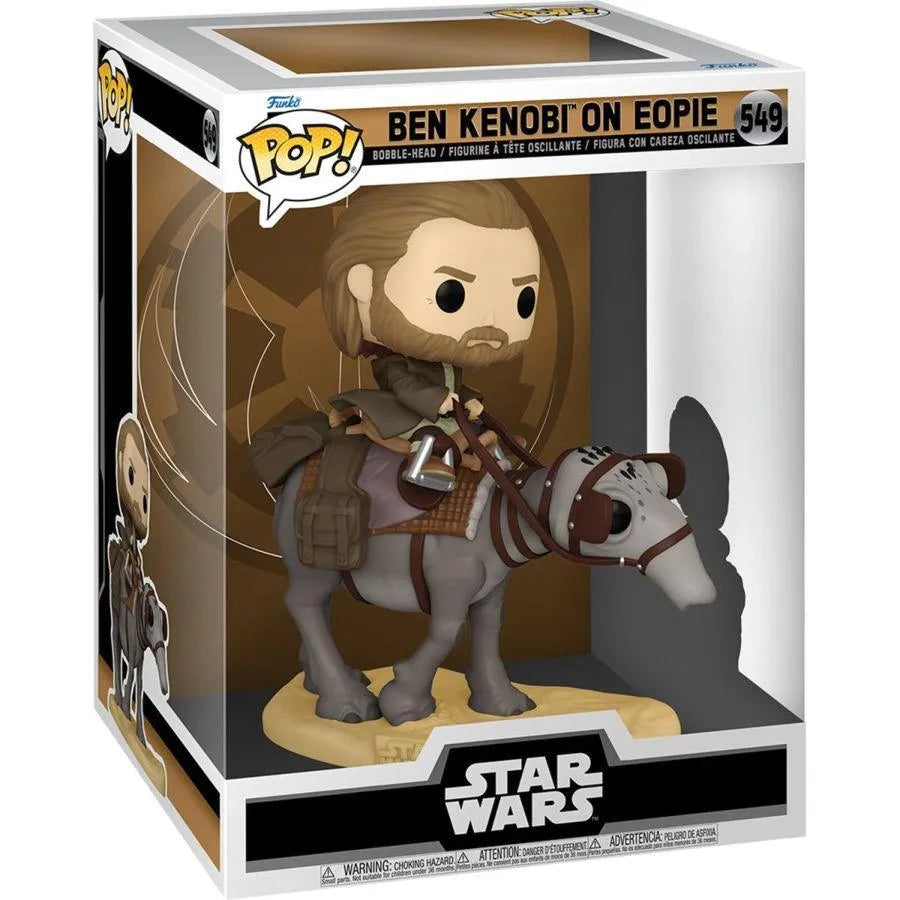 FUN64554 Star Wars - Ben Kenobi on Eopie Pop! Deluxe - Funko - Titan Pop Culture