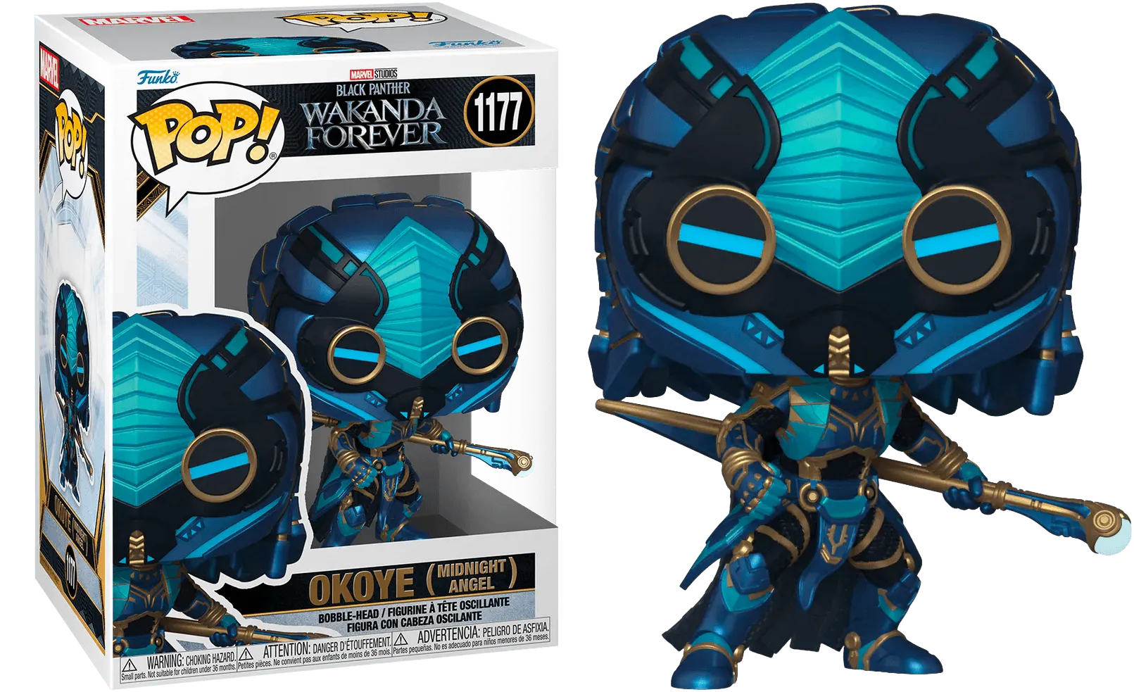 FUN66719 Black Panther 2: Wakanda Forever - Okoye (Midnight Angel) Pop! Vinyl - Funko - Titan Pop Culture