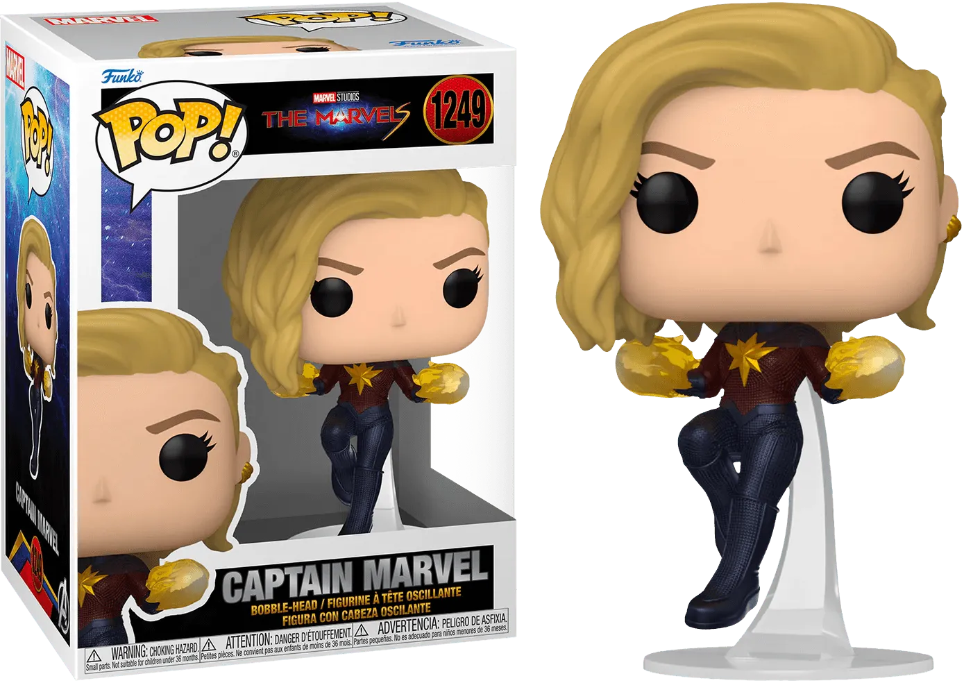 FUN67595 The Marvels (2023) - Captain Marvel Pop! Vinyl - Funko - Titan Pop Culture
