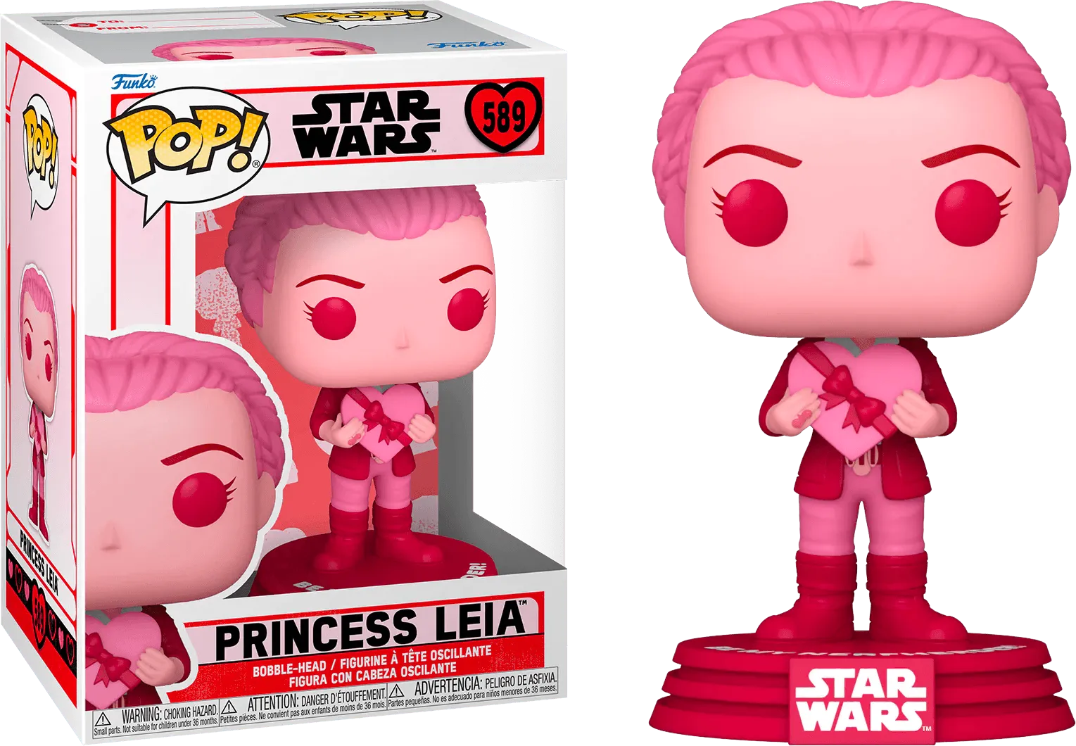 FUN67613 Star Wars - Princess Leia Valentines Edition Pop! Vinyl - Funko - Titan Pop Culture