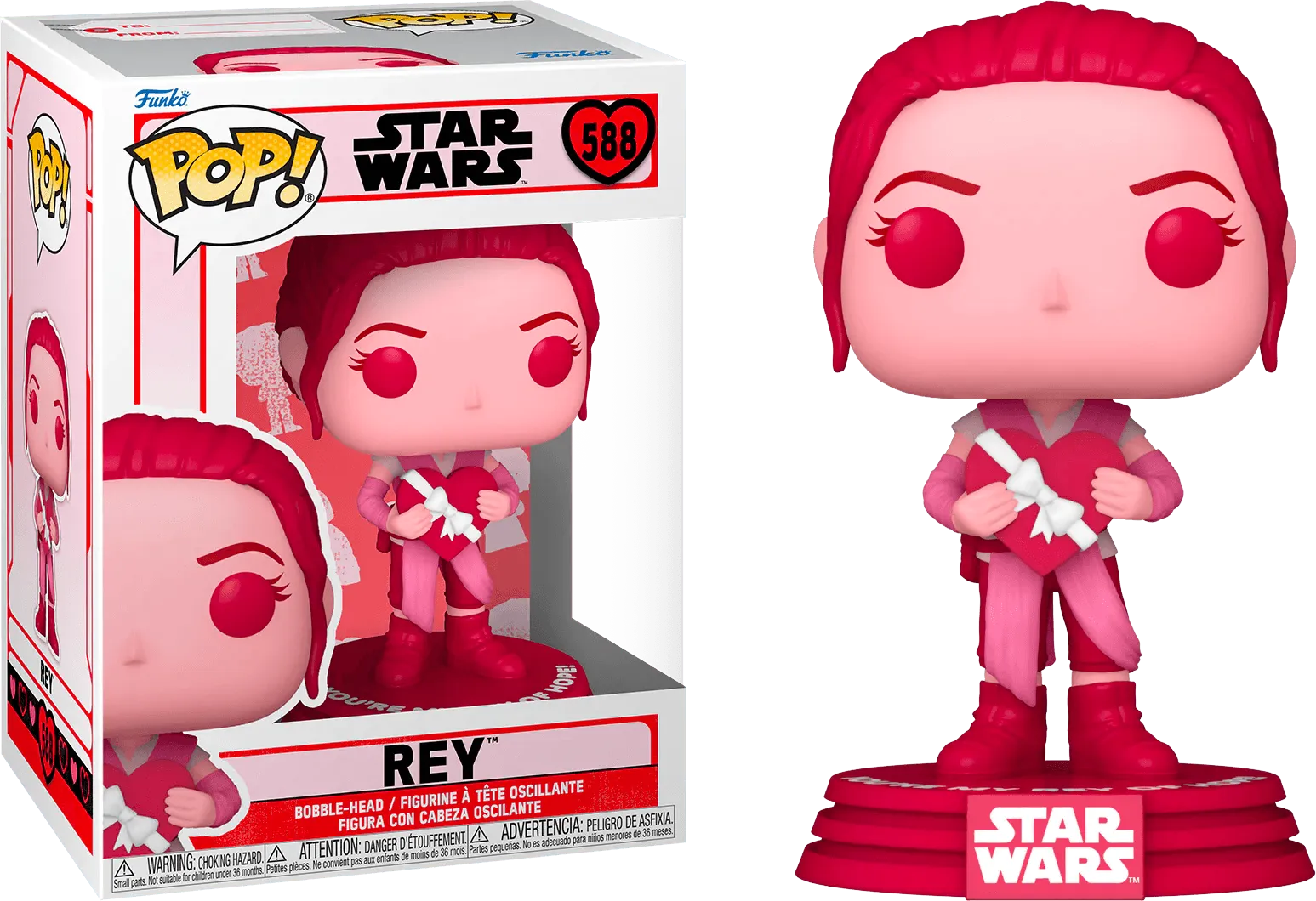 FUN67614 Star Wars - Rey Valentines Edition Pop! Vinyl - Funko - Titan Pop Culture
