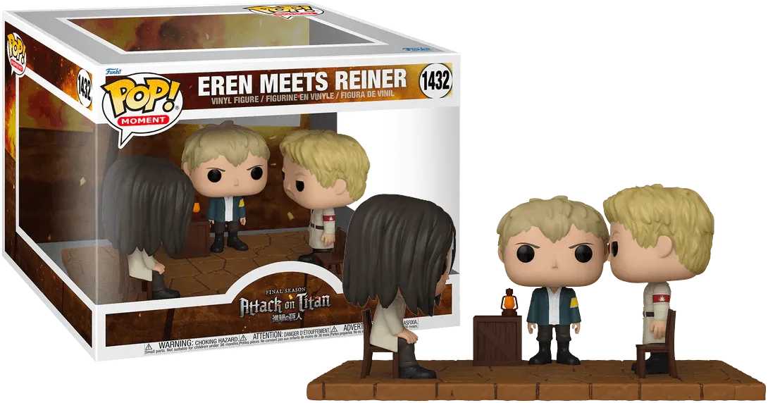 FUN67932 Attack on Titan - Eren Meets Reiner Pop! Moment - Funko - Titan Pop Culture