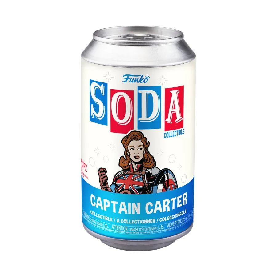FUN68836 What If - Captain Carter (with chase) Vinyl Soda - Funko - Titan Pop Culture