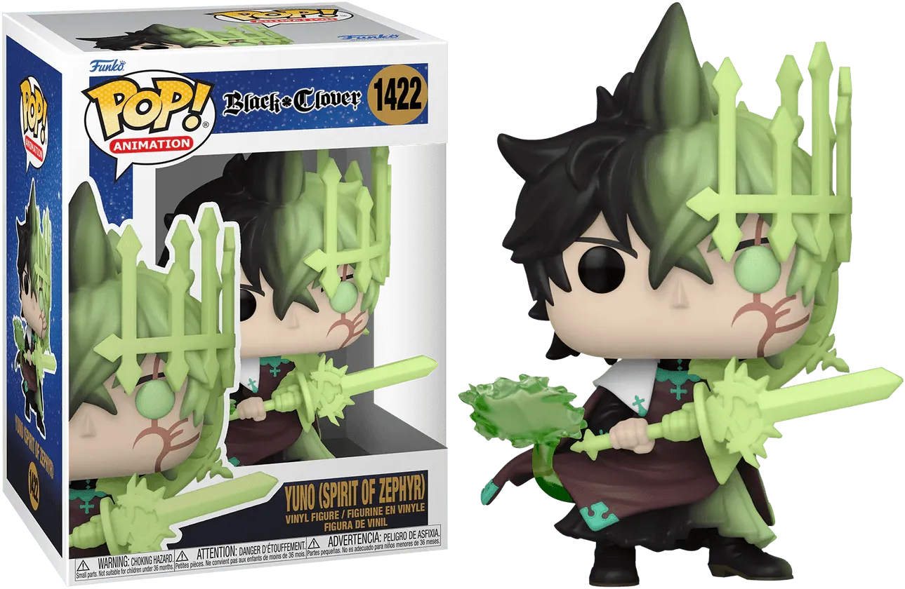 FUN70571 Black Clover - Yuno (Spirit of Zephyr) Pop! Vinyl - Funko - Titan Pop Culture