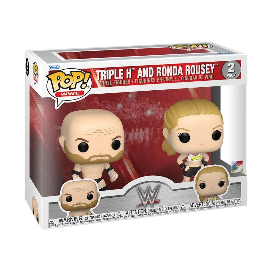FUN70621 WWE - Rhonda Rousey & Triple H Pop! 2-Pack - Funko - Titan Pop Culture