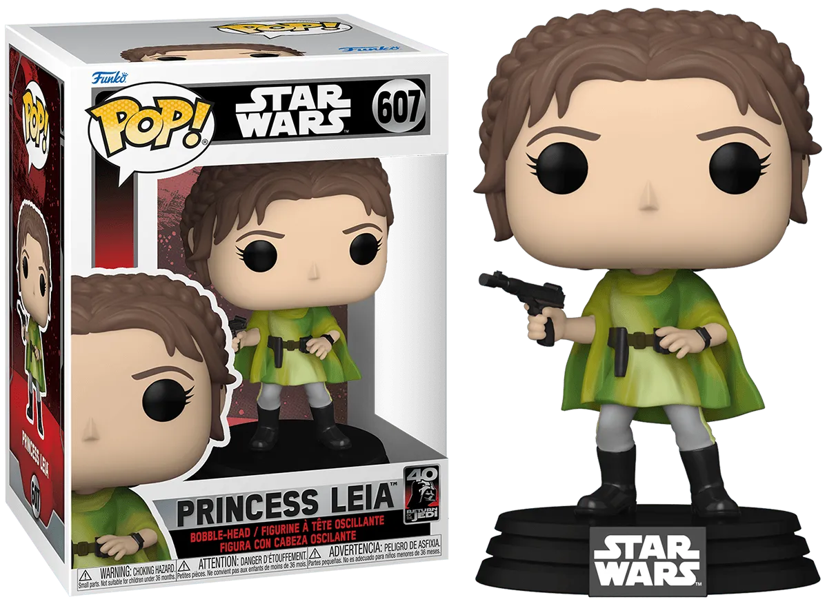 FUN70747 Star Wars: Return of the Jedi 40th Anniversary - Leia Bounty Hunter Pop! Vinyl - Funko - Titan Pop Culture