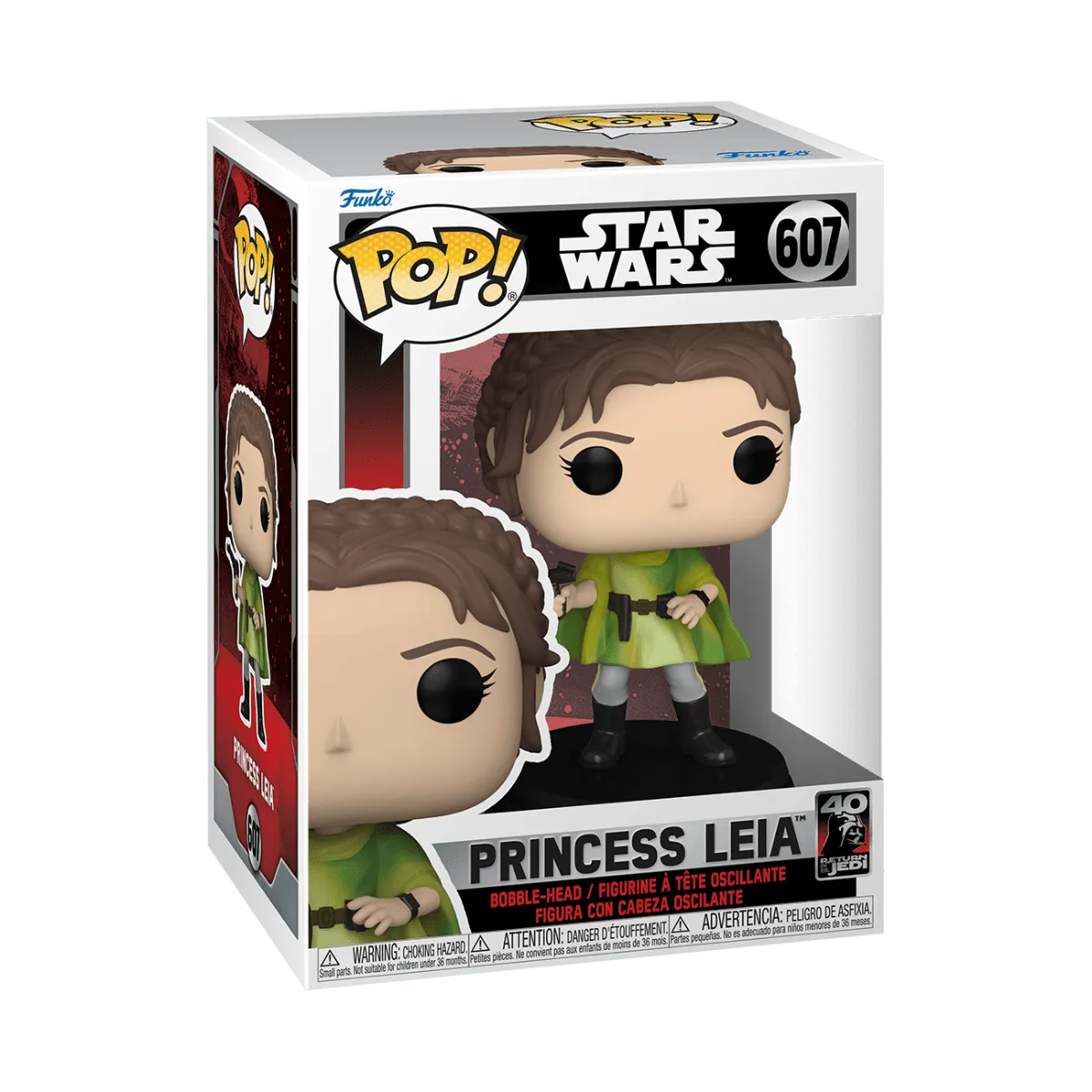 FUN70747 Star Wars: Return of the Jedi 40th Anniversary - Leia Bounty Hunter Pop! Vinyl - Funko - Titan Pop Culture