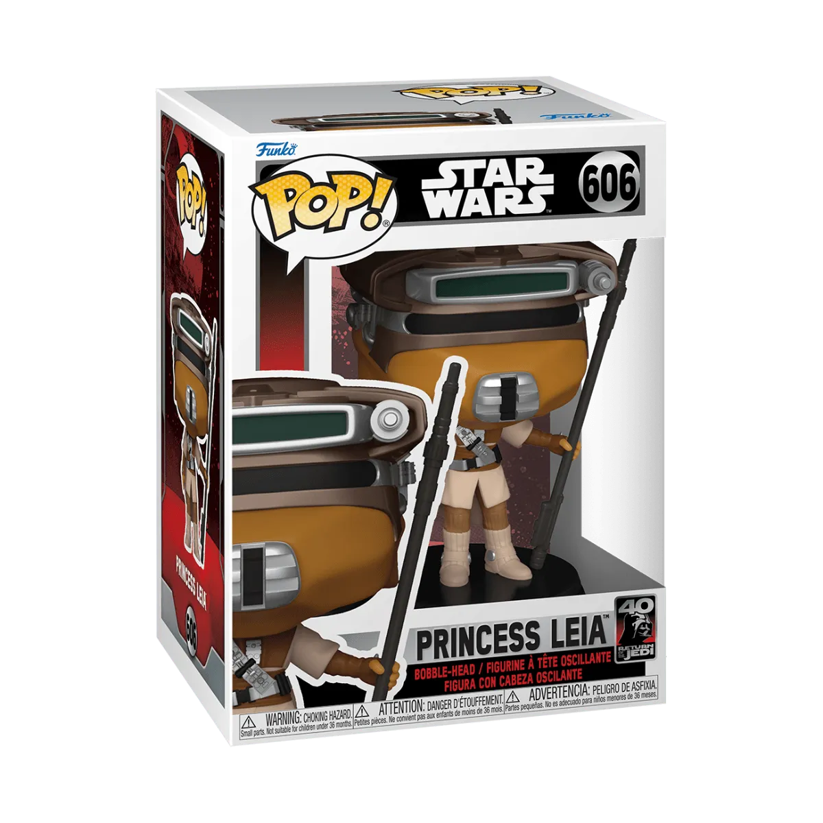 FUN70748 Star Wars: Return of the Jedi 40th Anniversary - Leia Boushh Pop! Vinyl - Funko - Titan Pop Culture