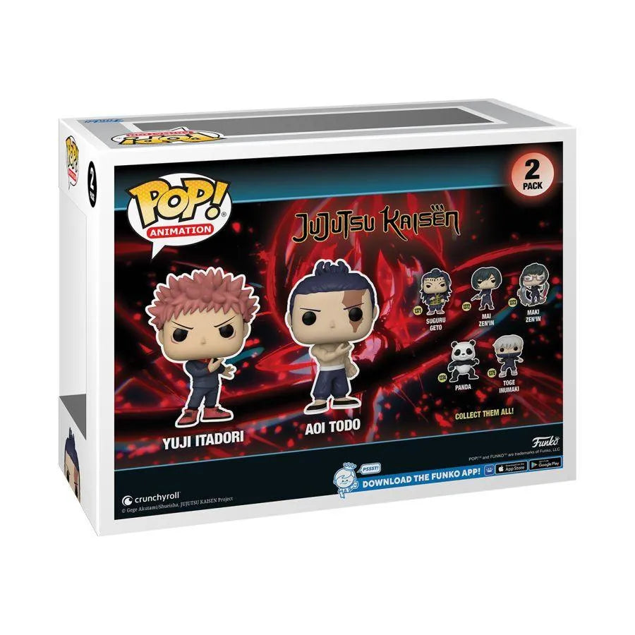 FUN72041 Jujutsu Kaisen - Yuji Itadori & Aoi Todo Pop! Vinyl 2-Pack - Funko - Titan Pop Culture