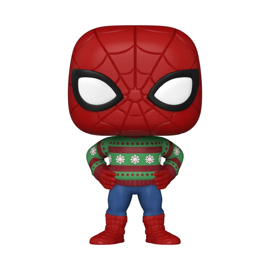 FUN72190 Marvel Comics - Spider-Man Holiday Sweater Pop! Vinyl - Funko - Titan Pop Culture