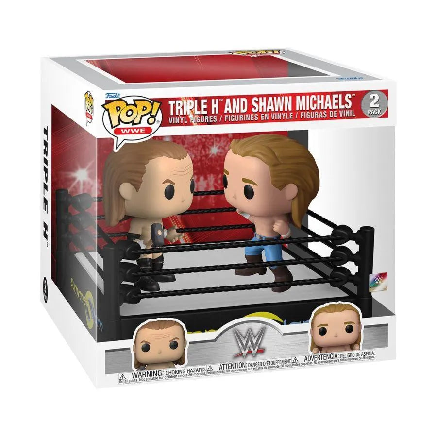 FUN72229 WWE - SuperSlam Ring Triple H & Shawn Michaels Pop! Moment - Funko - Titan Pop Culture