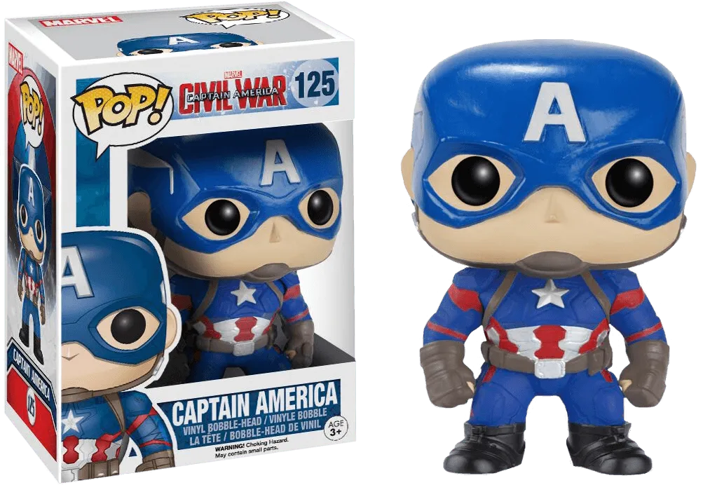 FUN7223 Captain America 3: Civil War - Captain America Pop! Vinyl - Funko - Titan Pop Culture