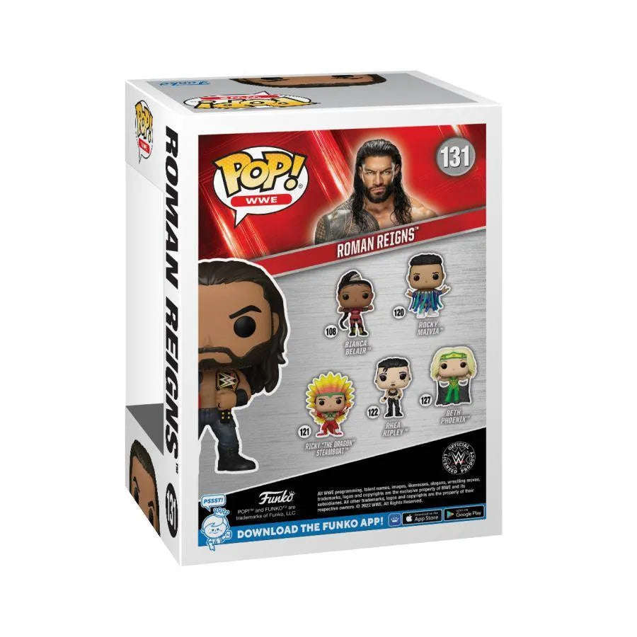 FUN72233 WWE - Roman Reigns with Belts Pop! Vinyl - Funko - Titan Pop Culture