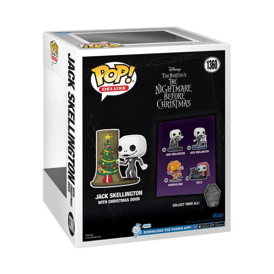FUN72310 The Nightmare Before Christmas - Jack with Christmas Town Door 30th Anniversary Pop! Deluxe - Funko - Titan Pop Culture