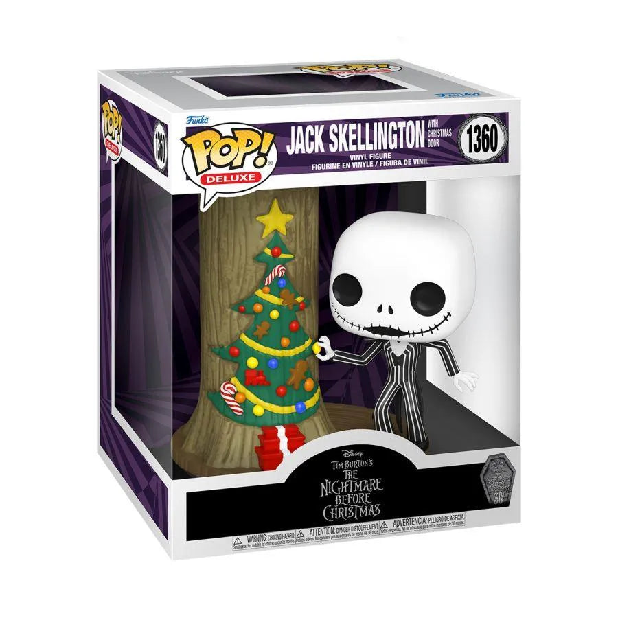 FUN72310 The Nightmare Before Christmas - Jack with Christmas Town Door 30th Anniversary Pop! Deluxe - Funko - Titan Pop Culture