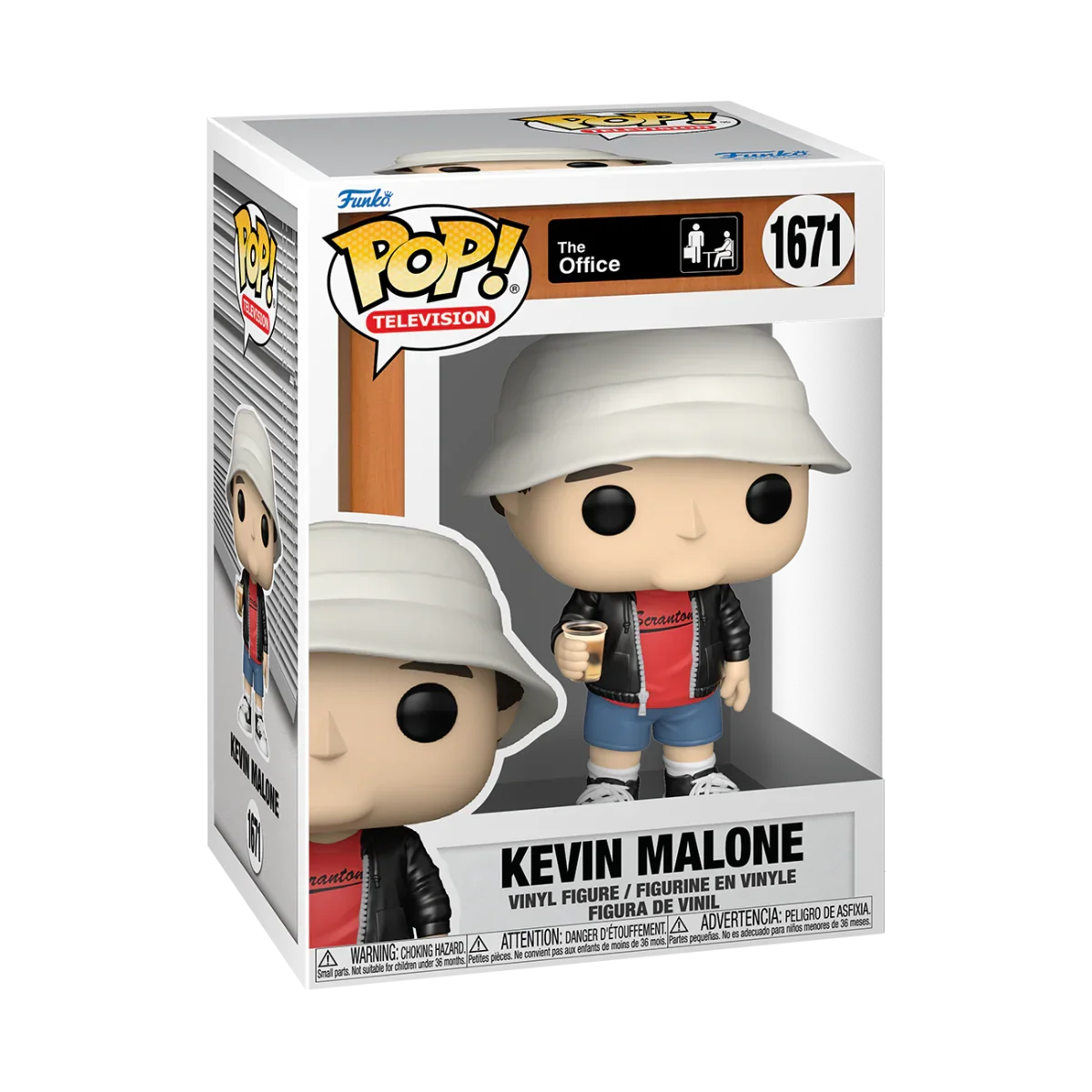 FUN75677 The Office - Kevin Malone With Drink Pop! Vinyl - Funko TBA - Titan Pop Culture
