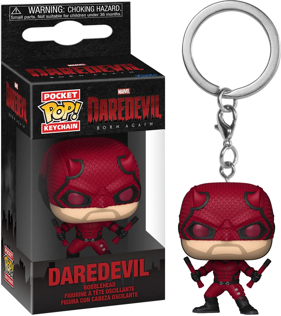FUN75859 Daredevil: Born Again - Daredevil Pop! Keychain - Funko - Titan Pop Culture
