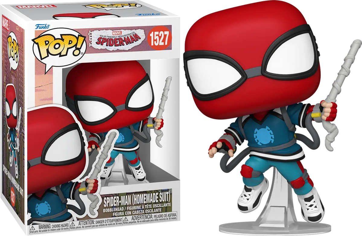 FUN75871 Friendly Neighbourhood Spider-Man - Spider-Man (Homemade Suit) Pop! Vinyl - Funko - Titan Pop Culture