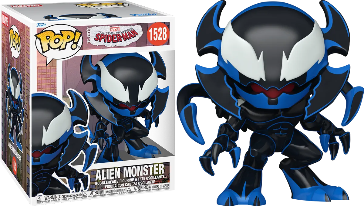 FUN75873 Friendly Neighbourhood Spider-Man - Alien Monster 6" Pop! Vinyl - Funko - Titan Pop Culture
