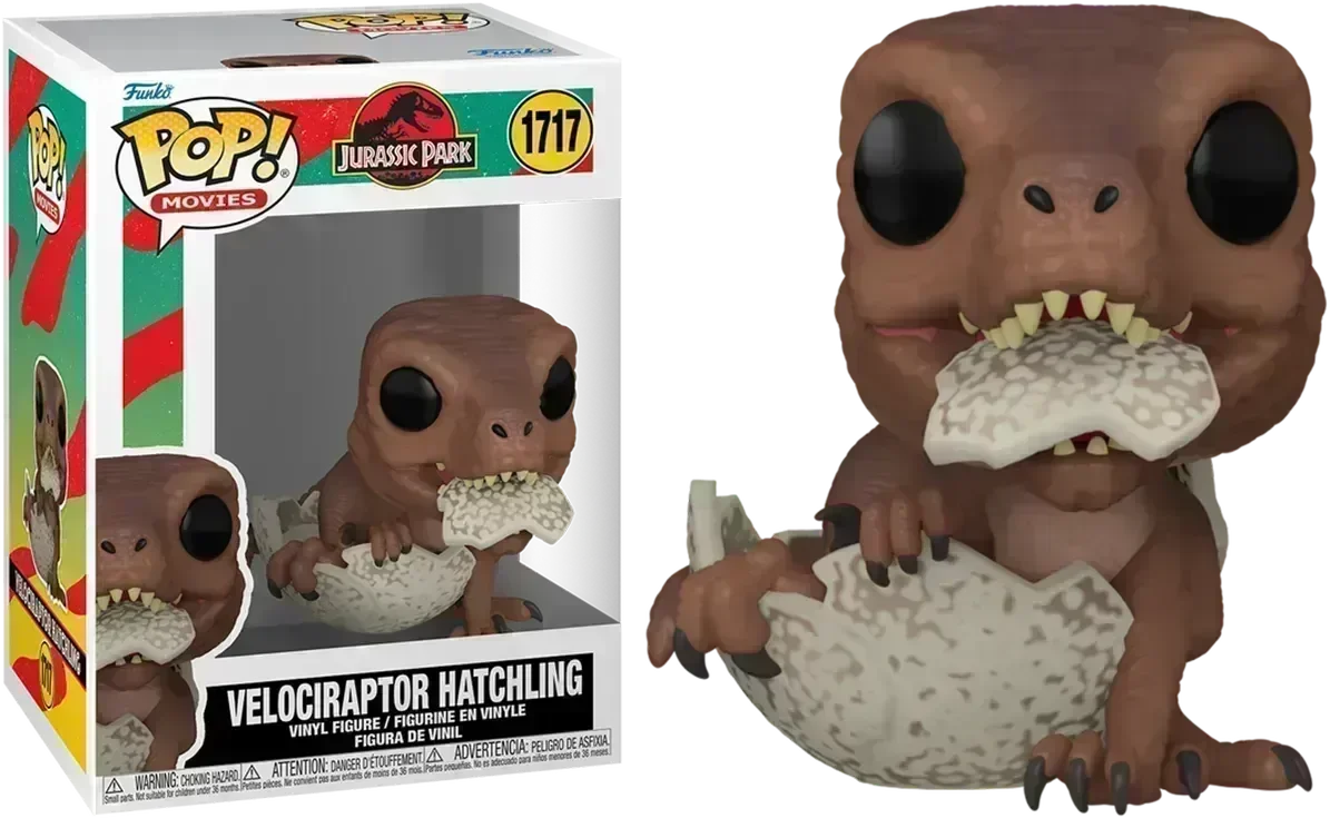 FUN75987 Jurassic Park - Velociraptor Hatchling Pop! Vinyl - Funko - Titan Pop Culture