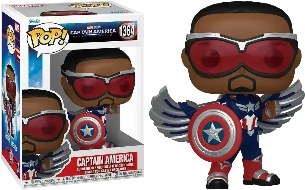 FUN75990 Captain America: Brave New World - Captain America (Sam Wilson) Pop! Vinyl - Funko - Titan Pop Culture
