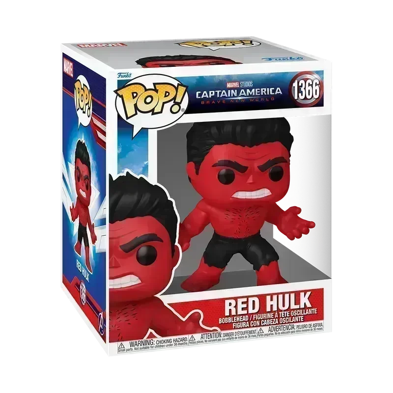 FUN75994 Captain America: Brave New World - Red Hulk 6" Pop! Vinyl - Funko - Titan Pop Culture