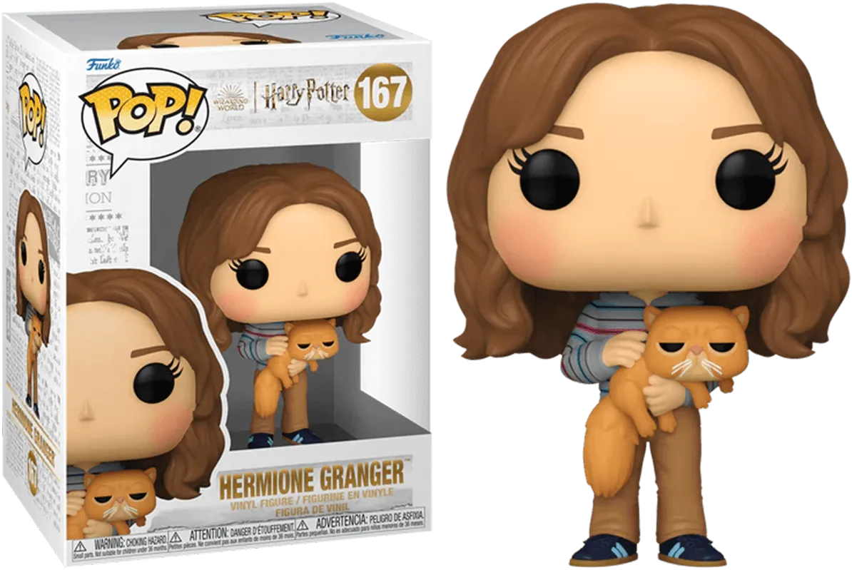 FUN76010 Harry Potter - Hermione with Crookshanks Pop! Vinyl - Funko TBA - Titan Pop Culture