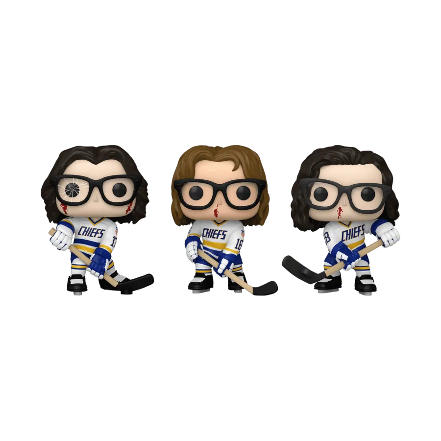 FUN76041 Slap Shot - The Hansons Pop! Vinyl 3-Pack - Funko - Titan Pop Culture