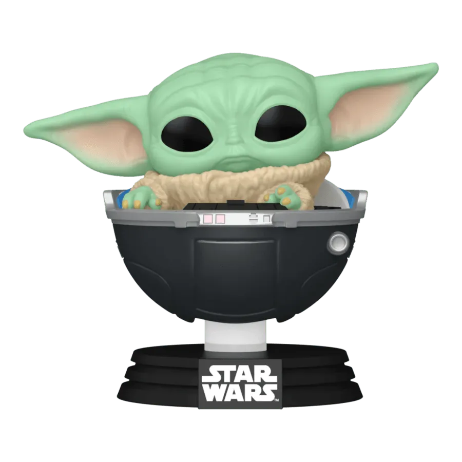 FUN76551 Star Wars: Mandalorian - Grogu in Hovering Pram Pop! Vinyl - Funko TBA - Titan Pop Culture