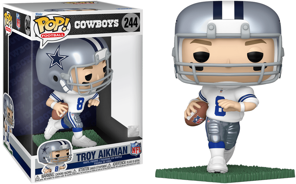 FUN79586 NFL Football - Troy Aikman Dallas Cowboys 10" Jumbo Pop! Vinyl - Funko - Titan Pop Culture