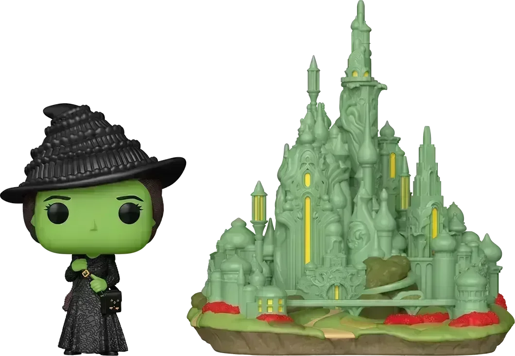 FUN79751 Wicked (2025) - Elphaba with Emerald City Pop! Town - Funko - Titan Pop Culture