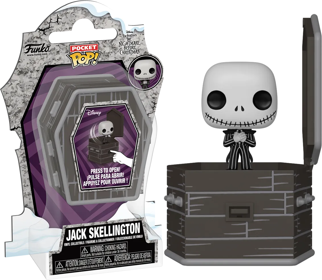 FUN79910 The Nightmare Before Christmas - Jack Pocket Coffin Poppers! - Funko - Titan Pop Culture