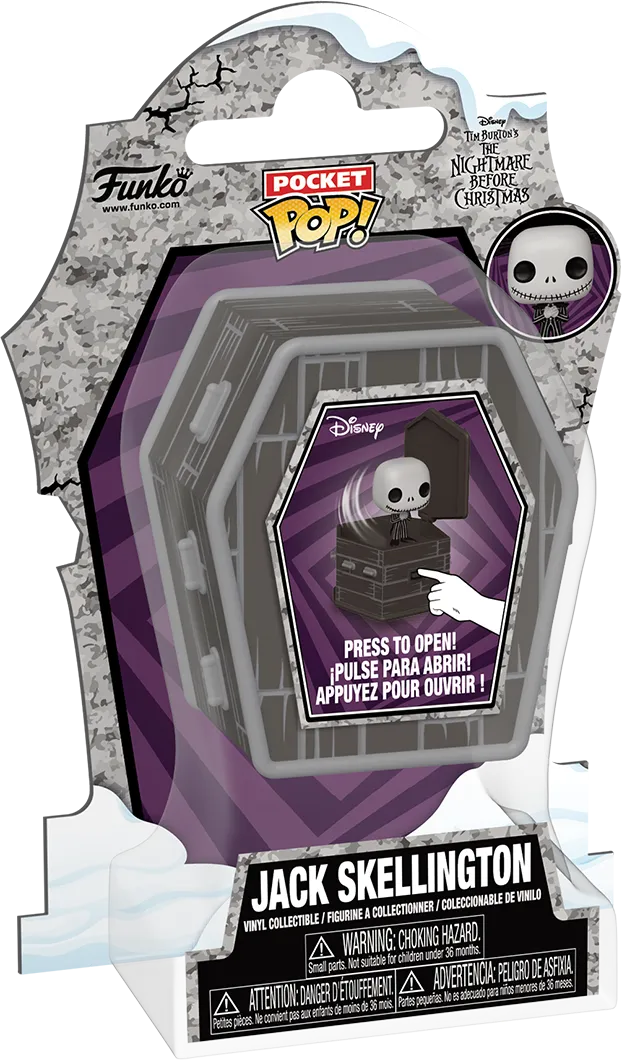 FUN79910 The Nightmare Before Christmas - Jack Pocket Coffin Poppers! - Funko - Titan Pop Culture