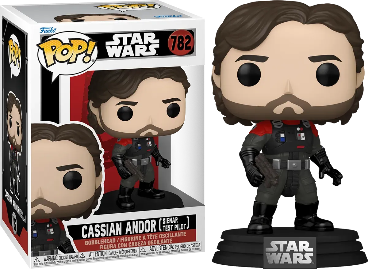 FUN80164BUNDLE Star Wars: Andor - Cassian Andor (Sienar Test Pilot) Pop! Vinyl - Chase Bundle / Case - Funko - Titan Pop Culture