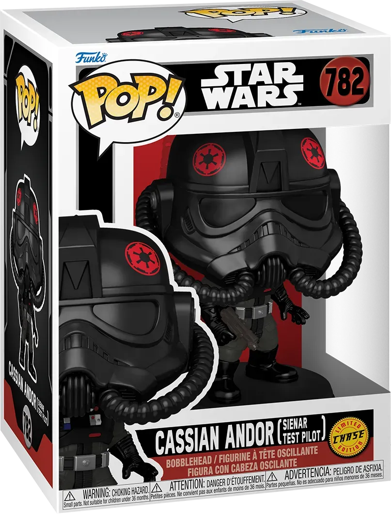 FUN80164BUNDLE Star Wars: Andor - Cassian Andor (Sienar Test Pilot) Pop! Vinyl - Chase Bundle / Case - Funko - Titan Pop Culture