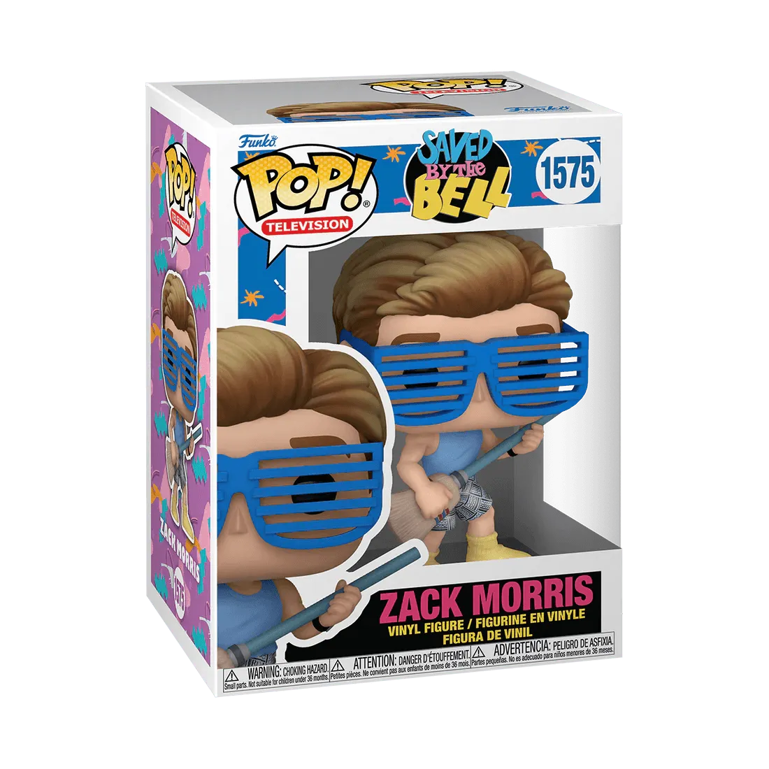 FUN80184 Saved by the Bell: 30th Anniversary - Zack Morris Pop! Vinyl - Funko - Titan Pop Culture