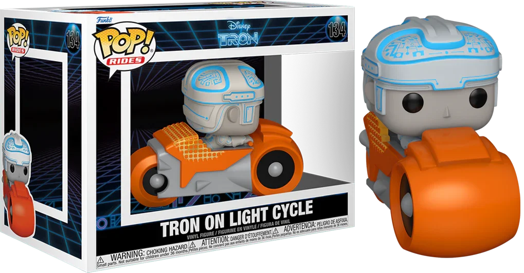 FUN80206 Tron (1982) - Tron on Light Cycle Pop! Rides Vinyl - Funko - Titan Pop Culture